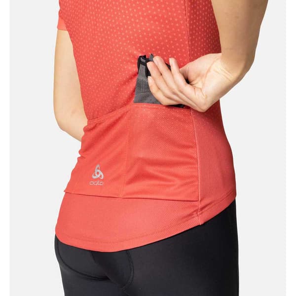 Odlo Essential 411951 Kort Ærme Jersey Orange S Kvinde