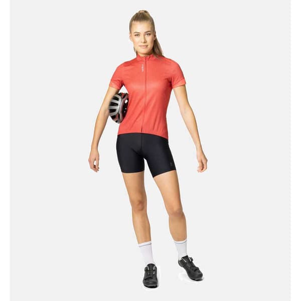 Odlo Essential 411951 Kort Ærme Jersey Orange S Kvinde
