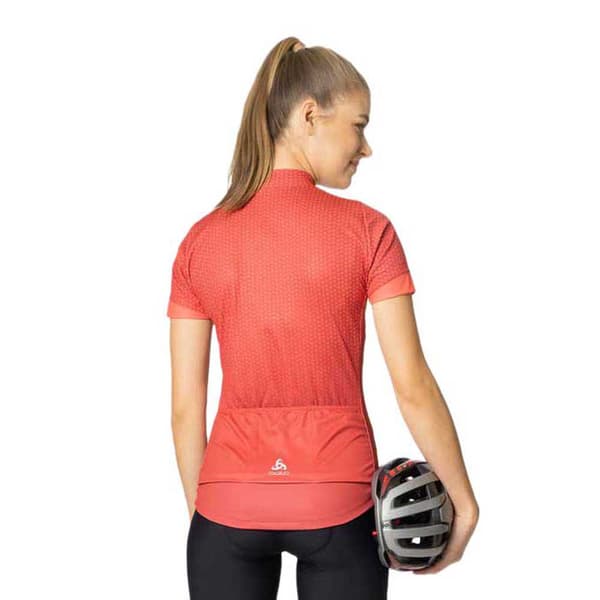 Odlo Essential 411951 Kort Ærme Jersey Orange S Kvinde