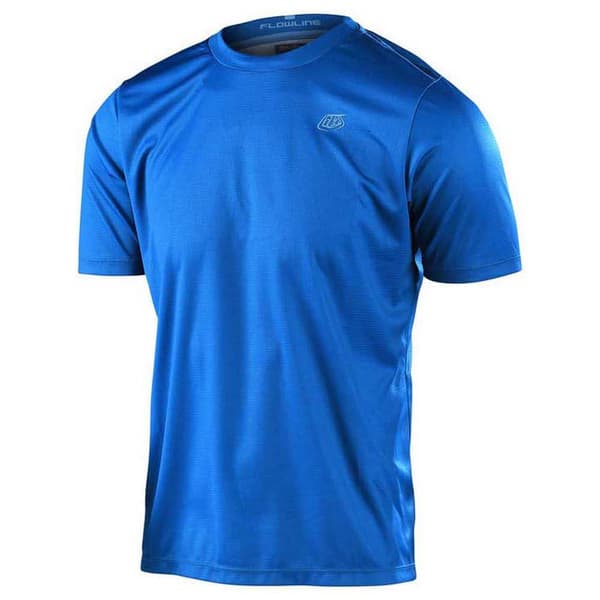 Troy Lee Designs Kortärmad T-shirt Flowline Blå M Man
