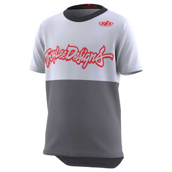 Troy Lee Designs Lyhythihainen Enduropaita Flowline Valkoinen M Poika