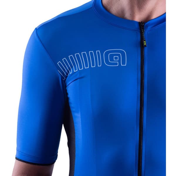 Ale Lyhythihainen Jersey Solid Color Block Sininen M Mies