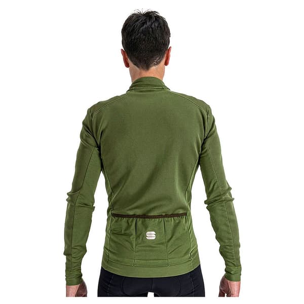 Sportful Thermal Pitkähihainen Jersey Monocrome Vihreä XL Mies