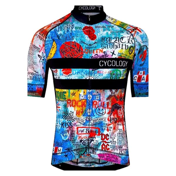 Cycology Kortærmet Jersey Rock N Roll Flerfarvet XL Mand
