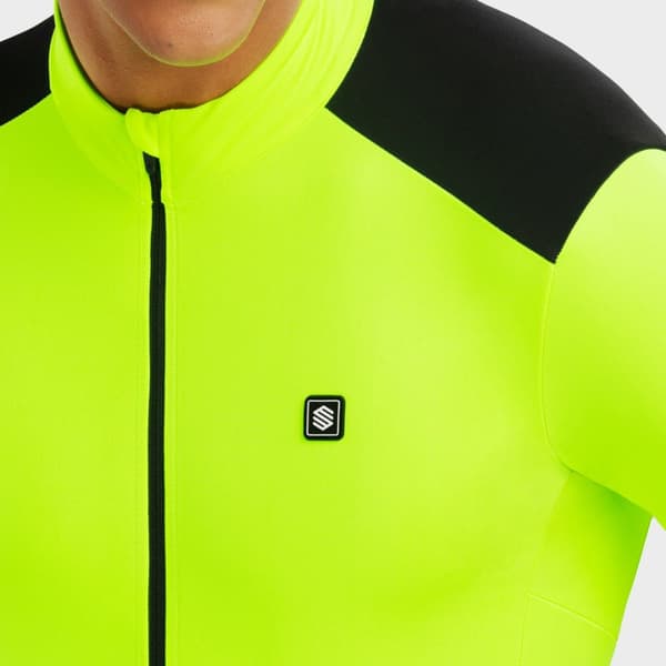 Siroko Pitkähihainen Jersey M4 Atlantis Keltainen L Mies