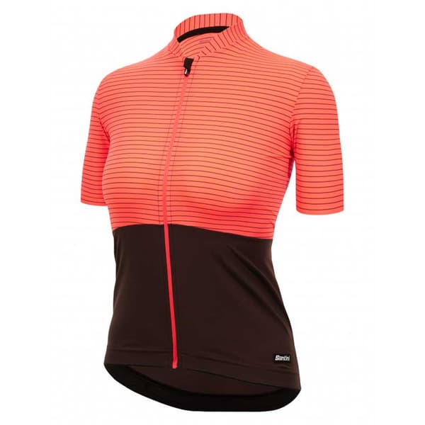 Santini Lyhythihainen Jersey Colore Riga Oranssi L Nainen