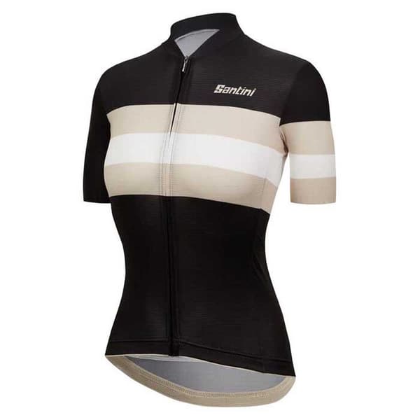 Santini Lyhythihainen Jersey Eco Sleek Bengal Musta XL Nainen