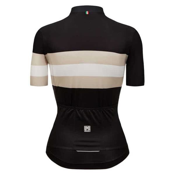 Santini Lyhythihainen Jersey Eco Sleek Bengal Musta XL Nainen
