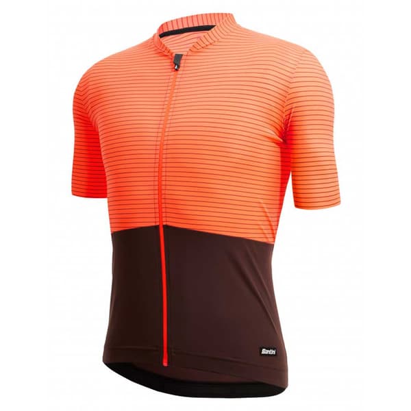 Santini Lyhythihainen Jersey Colore Riga Oranssi M Mies