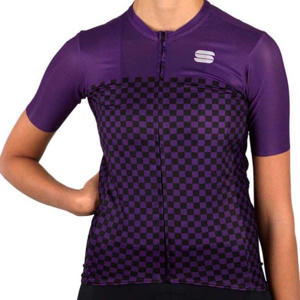 Sportful Kortärmad Tröja Checkmate Lila M Kvinna