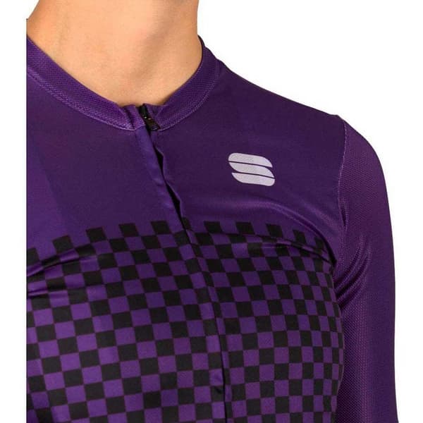Sportful Kortärmad Tröja Checkmate Lila M Kvinna