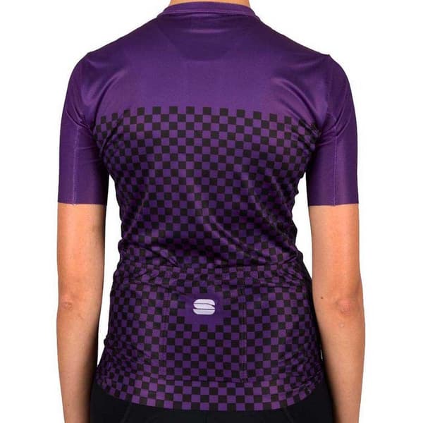 Sportful Kortärmad Tröja Checkmate Lila M Kvinna