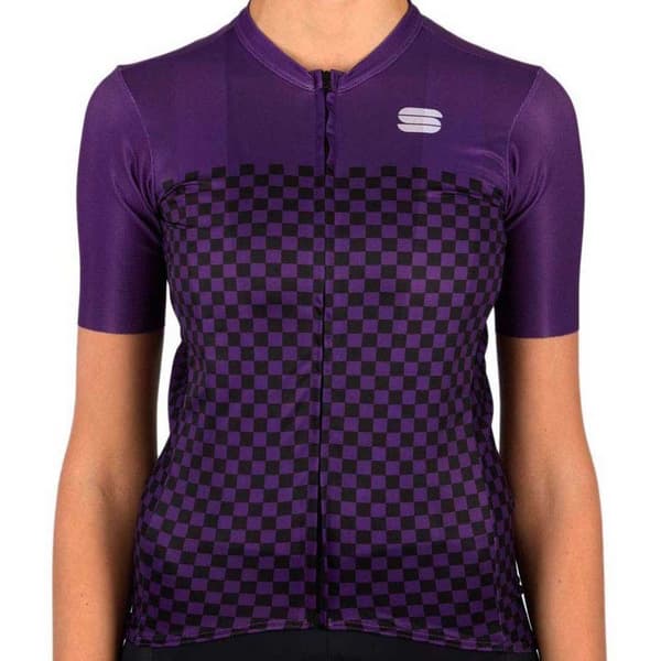 Sportful Kortärmad Tröja Checkmate Lila M Kvinna