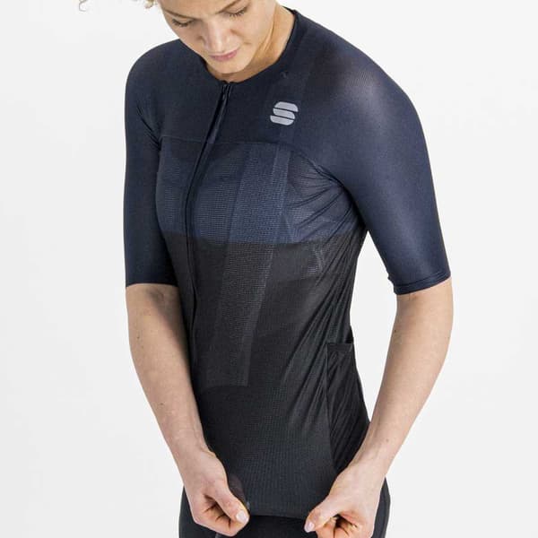 Sportful Kortærmet Jersey Pro Sort M Kvinde