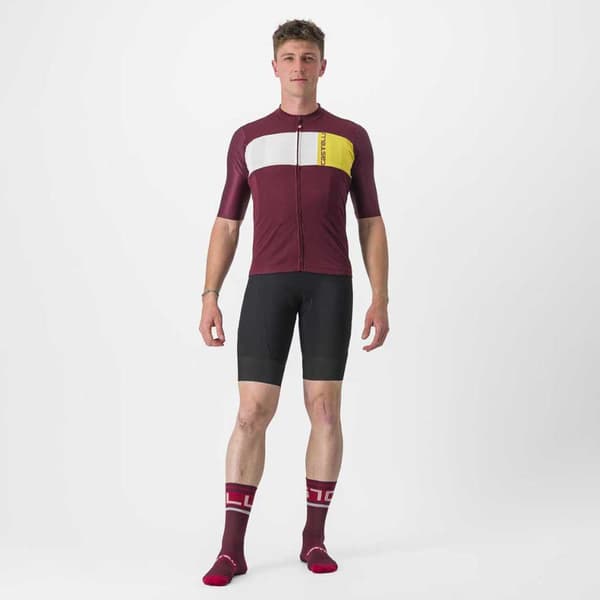 Castelli Kortærmet Trøje Prologo 7 Rød M Mand