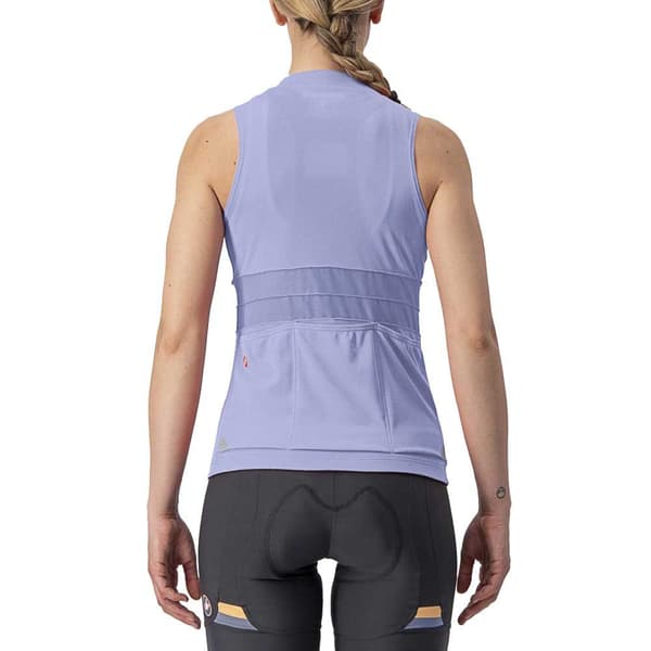 Castelli Ærmeløs Jersey Anima 4 Lilla L Kvinde