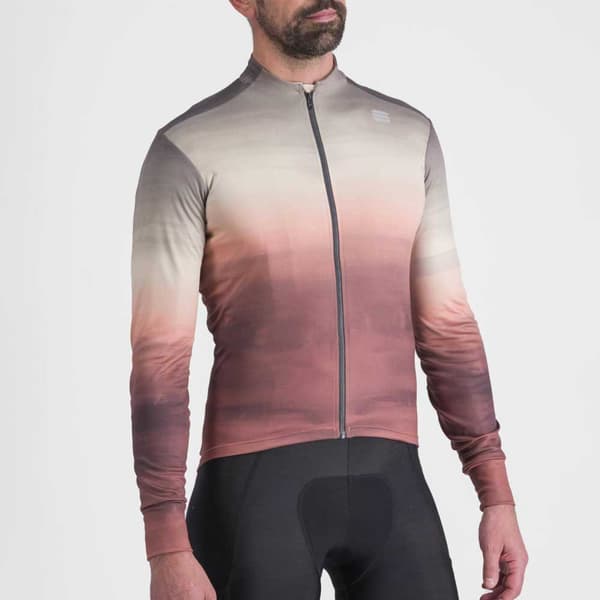 Sportful Langærmet Trøje Flow Supergiara Thermal Brun,Rød XL Mand