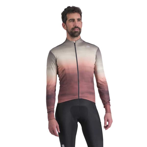 Sportful Langærmet Trøje Flow Supergiara Thermal Brun,Rød XL Mand