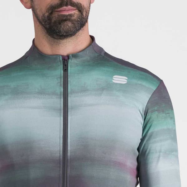 Sportful Langærmet Trøje Flow Supergiara Thermal Grøn,Grå XL Mand