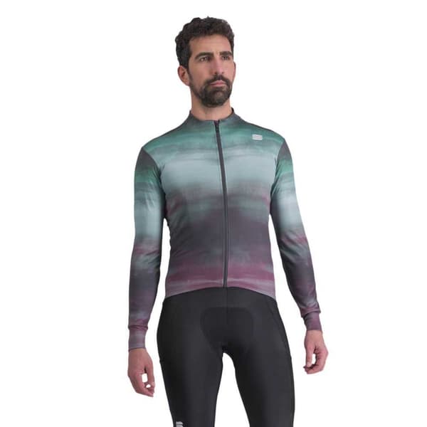 Sportful Langærmet Trøje Flow Supergiara Thermal Grøn,Grå XL Mand