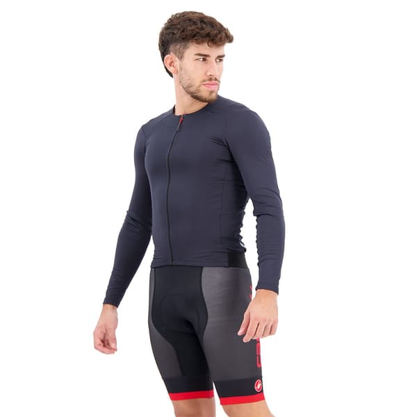 Castelli Langærmet Trøje Fly Grå L Mand