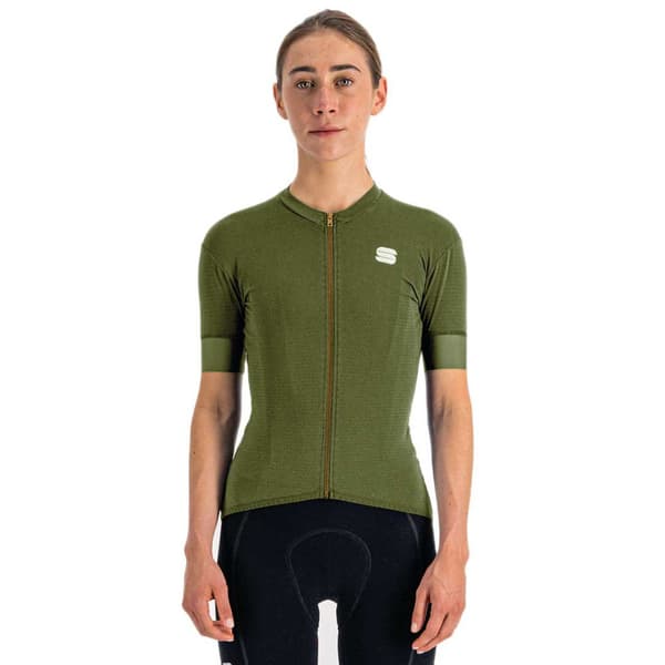 Sportful Lyhythihainen Jersey Monocrom Vihreä M Nainen