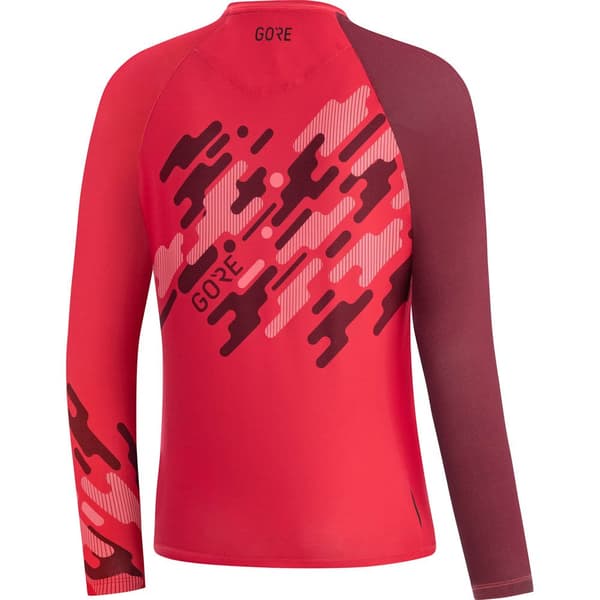 Gore® Wear Langærmet Enduro Trøje C5 Trail Rød L Kvinde