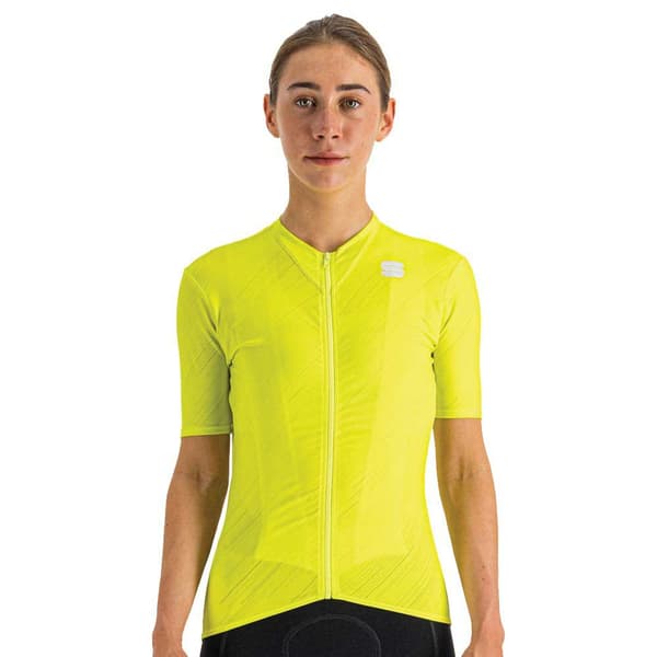 Sportful Kortærmet Jersey Flare Gul M Kvinde