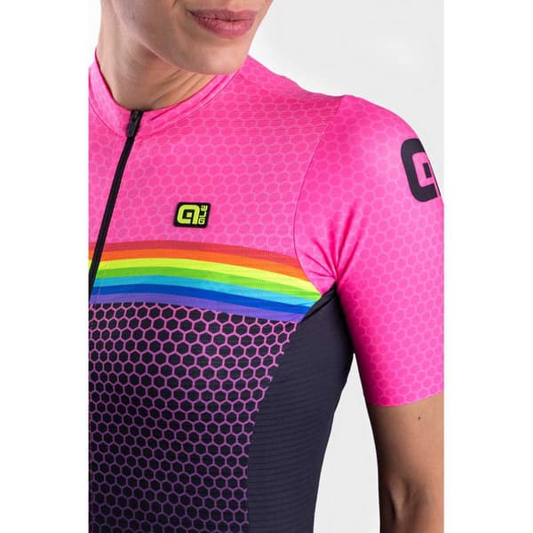 Ale Kortærmet Jersey Pr-s Bridge Sort,Rosa XS Kvinde