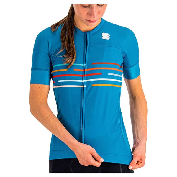 Sportful Kortärmad Tröja Velodrome Blå XS Kvinna