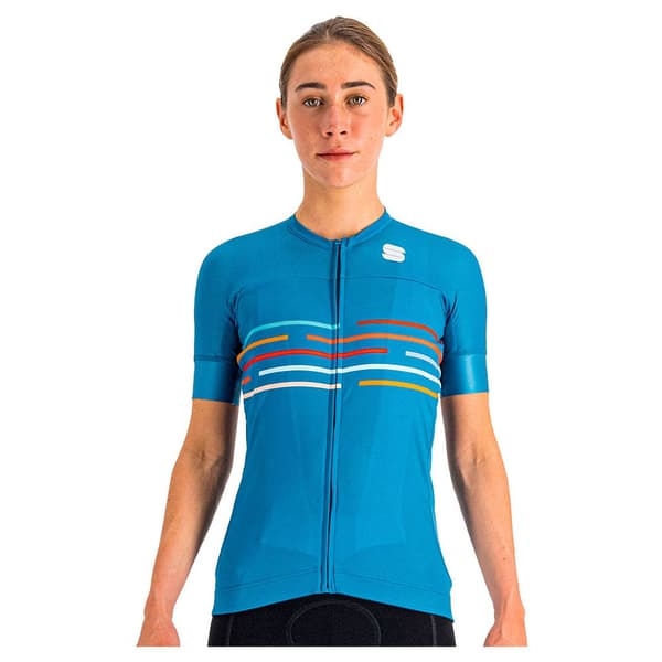 Sportful Kortärmad Tröja Velodrome Blå XS Kvinna