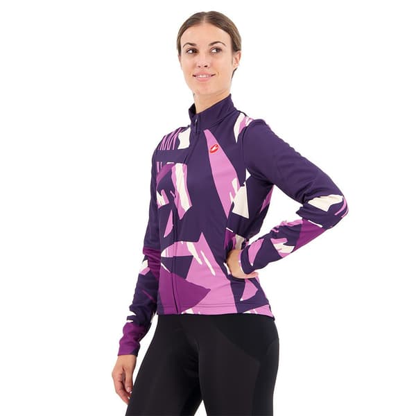 Castelli Långärmad Tröja Tropicale Lila M Kvinna