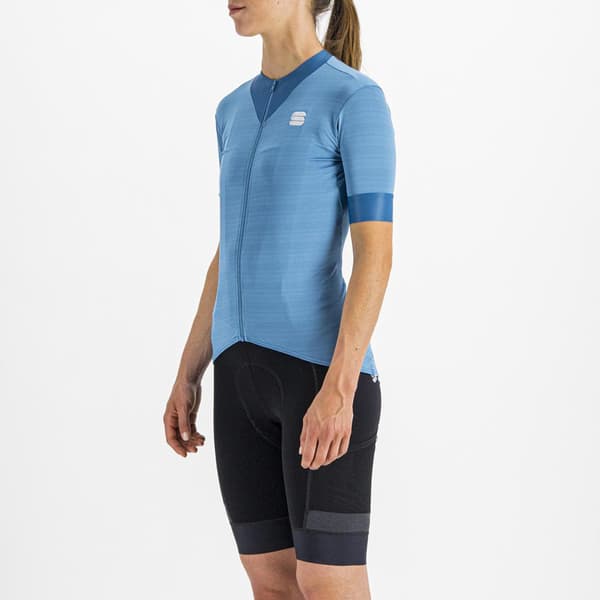 Sportful Kortærmet Jersey Kelly Blå XS Kvinde