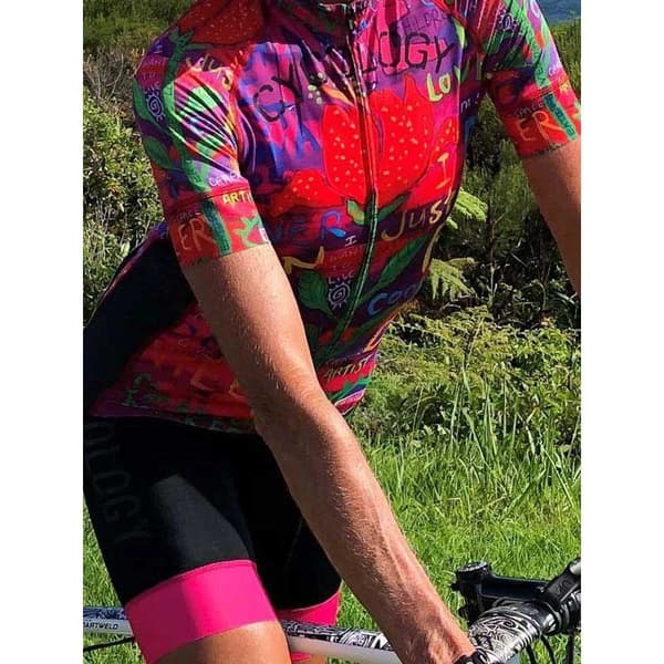 Cycology Lyhythihainen Jersey See Me Punainen L Nainen