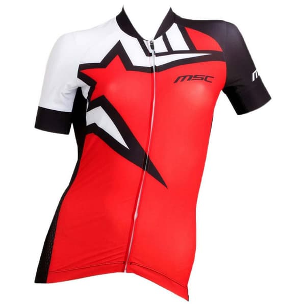 Msc Kortærmet Jersey Claudia Pro Rød,Sort M Kvinde
