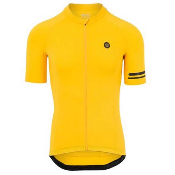 Agu Solid Ii Trend Korta ärmar Cykeltröja Gul 2XL Man