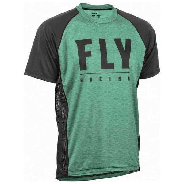 Fly Racing Kortärmad T-shirt Super D Grönt XL Man