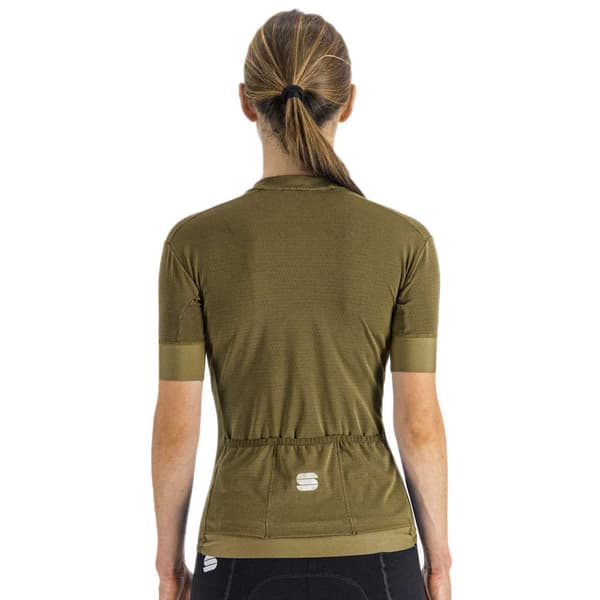 Sportful Kortærmet Jersey Monocrom Grøn XS Kvinde