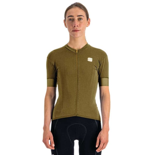 Sportful Kortærmet Jersey Monocrom Grøn XS Kvinde
