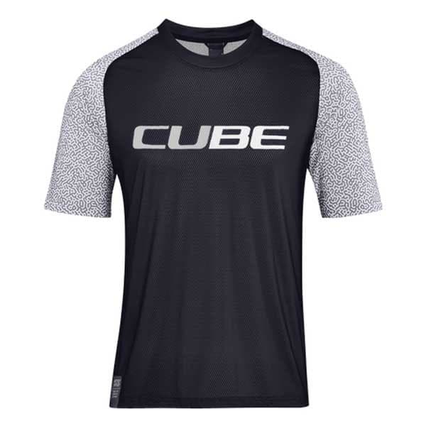 Cube Kortærmet Enduro Trøje Vertex Grå 3XL Mand