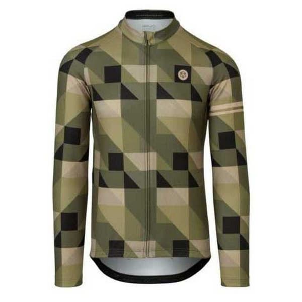 Agu Triangle Stripe Essential Pitkähihainen Trikoo Vihreä M Mies
