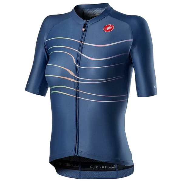 Castelli Kortærmet Jersey Aero Pro Blå XL Kvinde