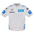 Miniatyrbillede 1 af 2: Santini Bedste Unge Rytter Tour De France Official 2023 Kort Ærme Jersey Hvid 7 Years Dreng