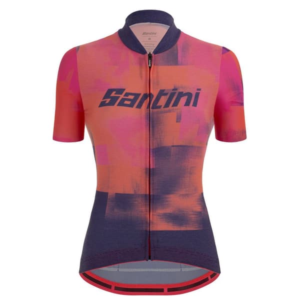Santini Kortærmet Jersey Forza Rød,Lilla S Kvinde