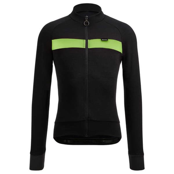 Santini Pitkähihainen Jersey Adapt Wool Thermal Musta S Mies