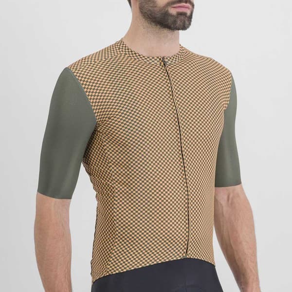 Sportful Kortärmad Tröja Checkmate Grönt XL Man