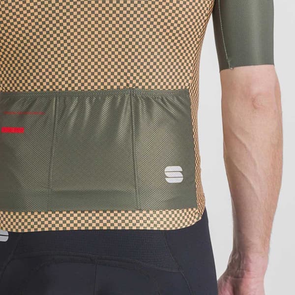 Sportful Kortärmad Tröja Checkmate Grönt XL Man