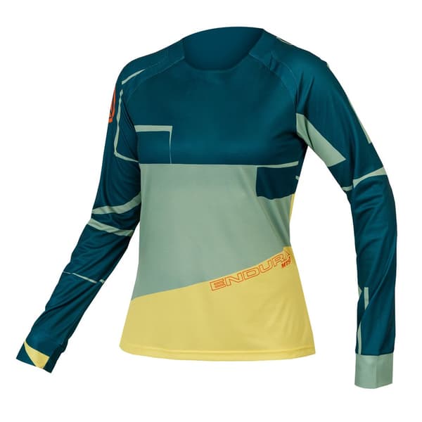 Endura Langærmet Enduro Trøje Mt500 Print Grøn XS Kvinde