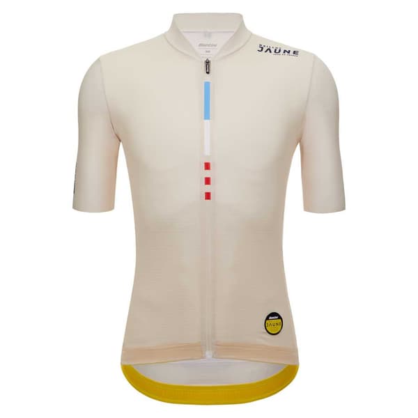 Santini Kortärmad Tröja Mj Mont Ventoux Beige M Man