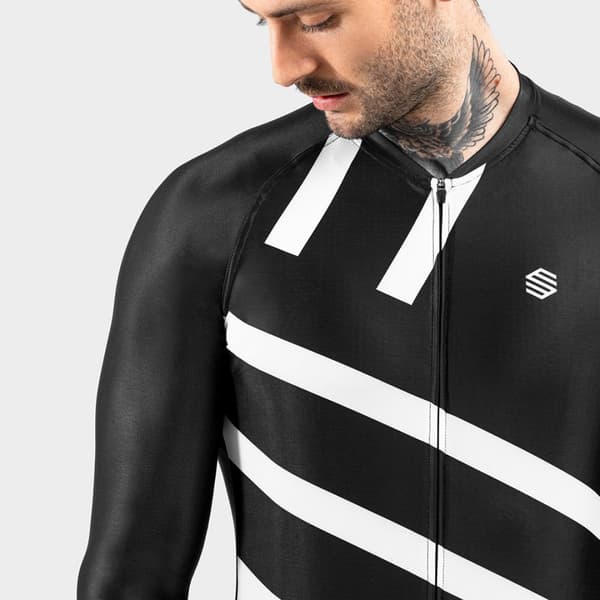 Siroko Pitkähihainen Jersey M2 Leader Musta 2XL Mies